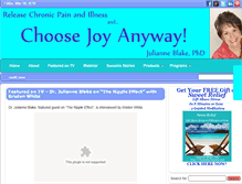 Tablet Screenshot of choosejoyanyway.com
